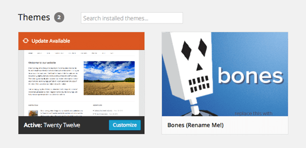 Network Enabled Themes