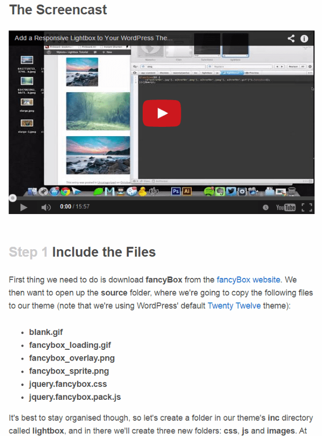 Add a Responsive Lightbox to Your WordPress Theme