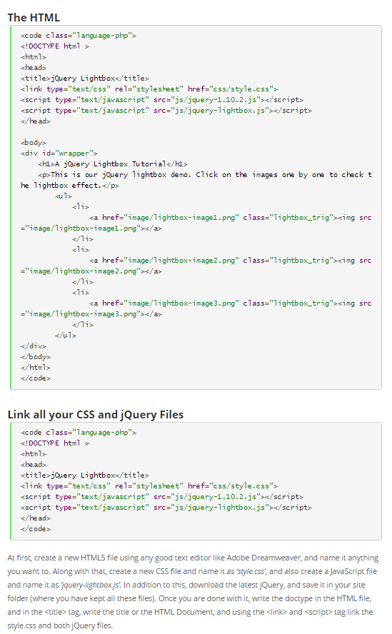Learn How to Create a jQuery Lightbox From Scratch