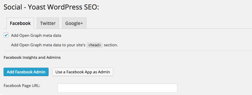 WordPress SEO Plugin settings