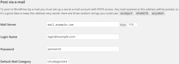 How to Use the WordPress Post by Email Feature - Post via E-mail