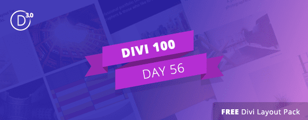 Free Divi Download: Homepage Portfolio Layout Pack