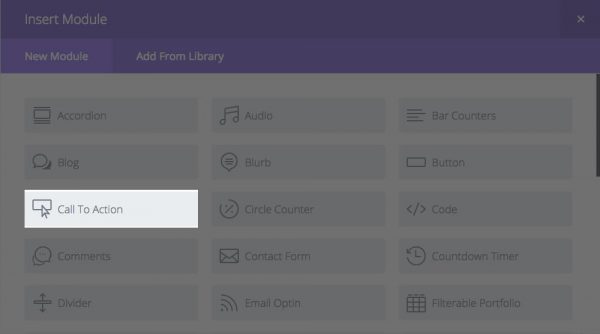 The Call To Action Module.