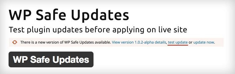 WP Safe Updates logo