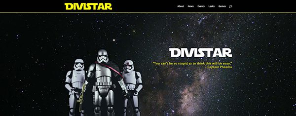 Get Your Free Star Wars Rogue One Inspired Divi Layout Pack – DiviStar