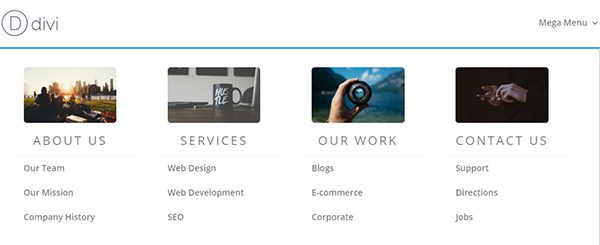 Adding Images to Your Divi Mega Menu