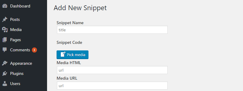 Adding a new snippet.