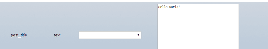 Editing one of your post's values.