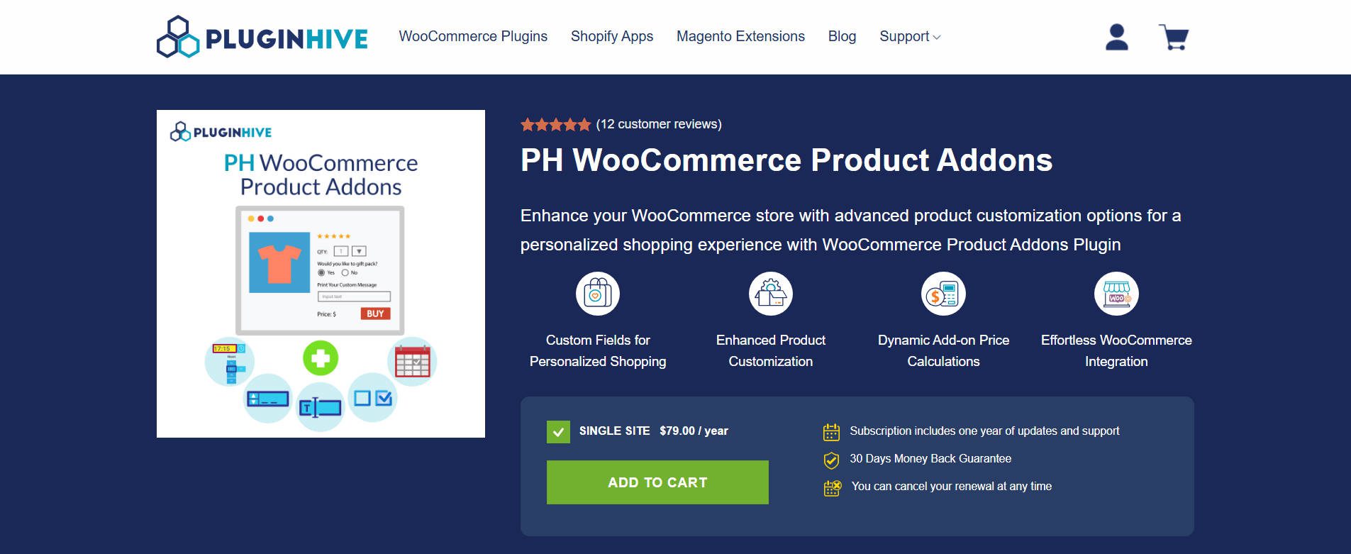 Plugin Hive WooCommerce Product Addon - LP May 2025