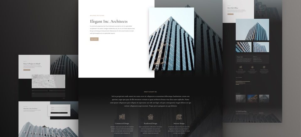 Get a FREE Architecture Firm Layout Pack for Divi