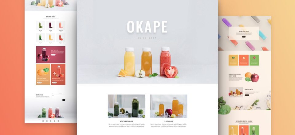 Get a FREE & Fresh Juice Shop Layout Pack for Divi