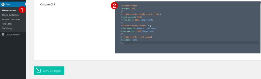 event custom post type