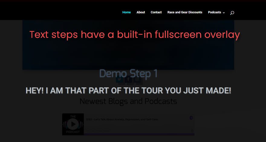 website tour builder