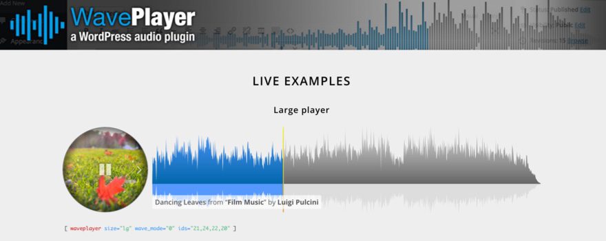 WordPress audio player plugin