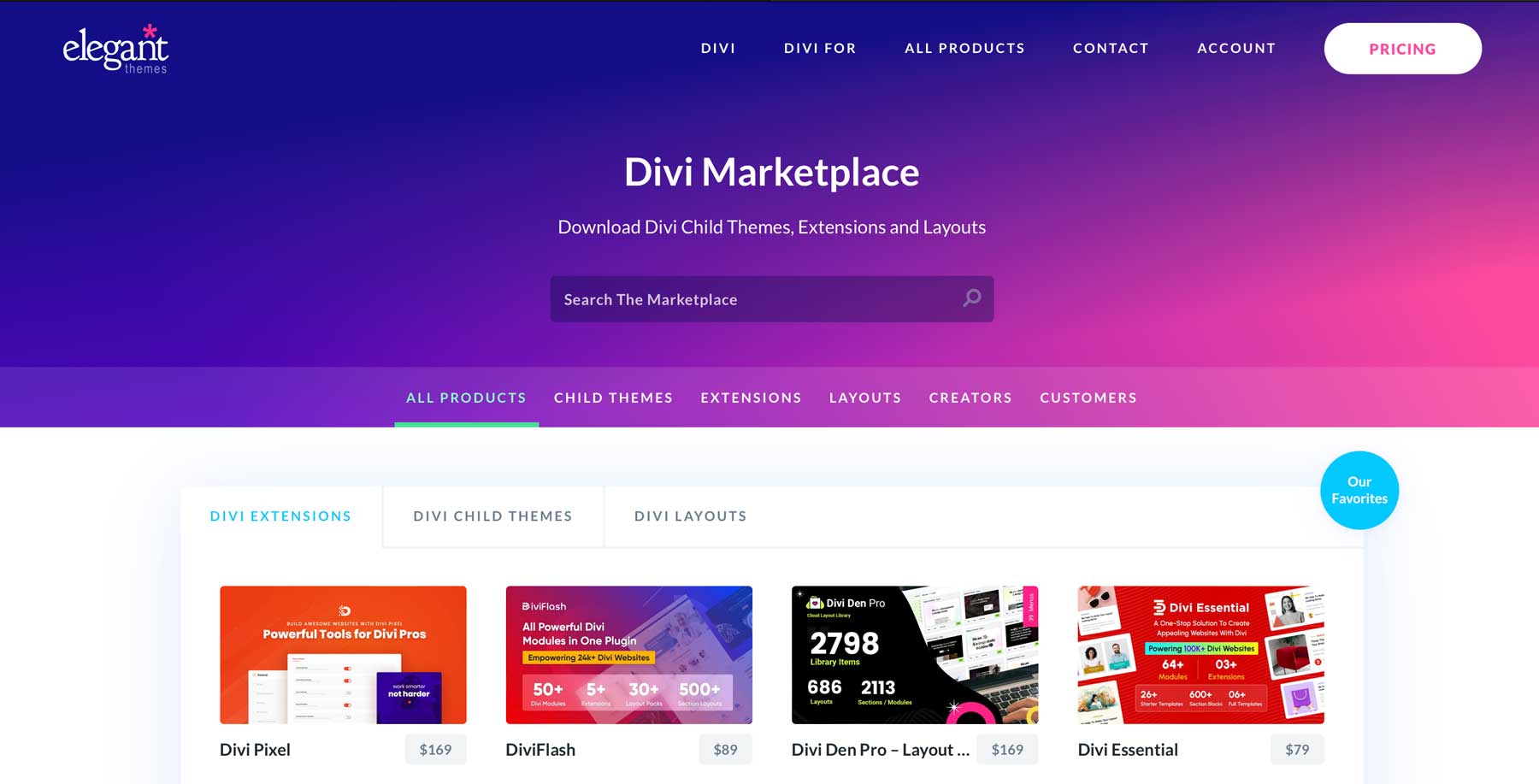 Divi Marketplace