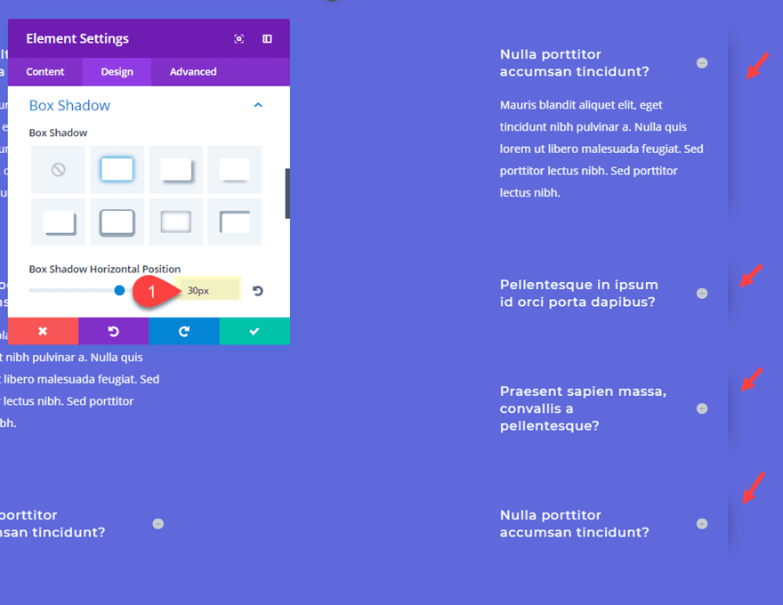 one-sided box shadows