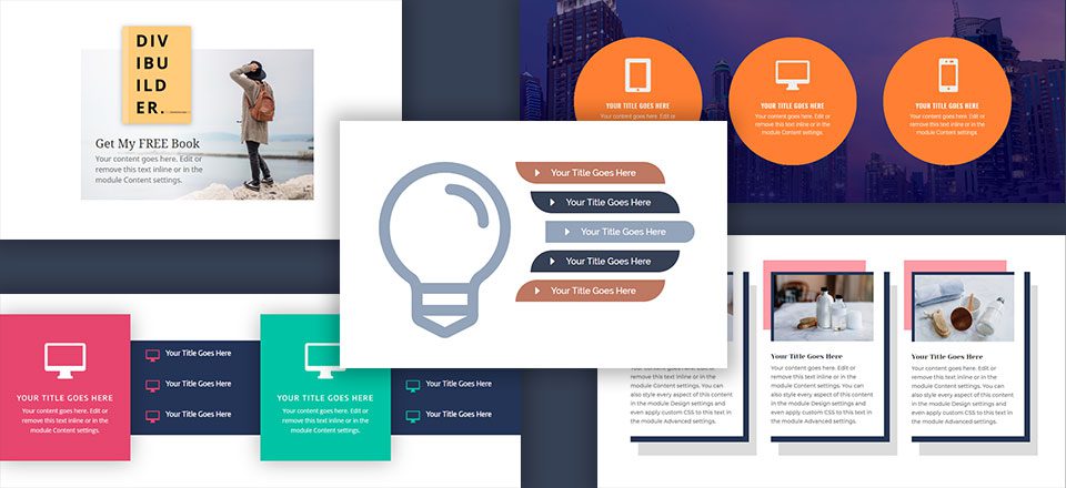 5 Creative Divi Blurb Module Designs