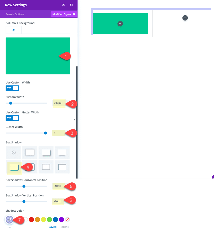 divi margin and gutter