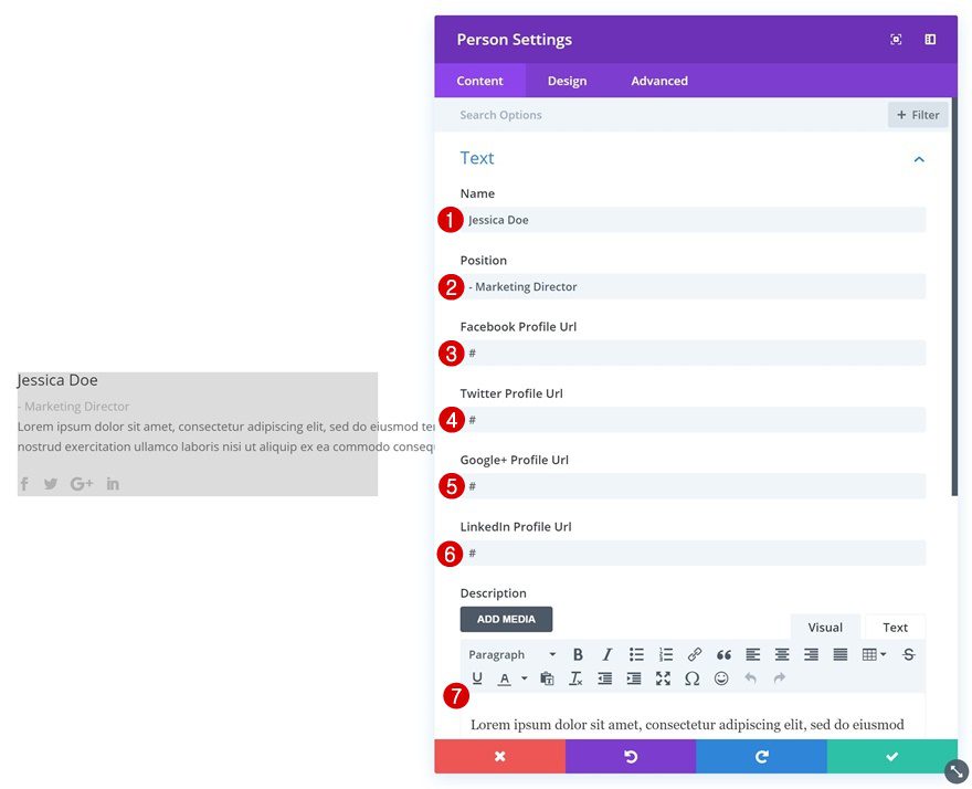 divi person module