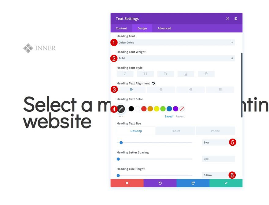 icon navigation page