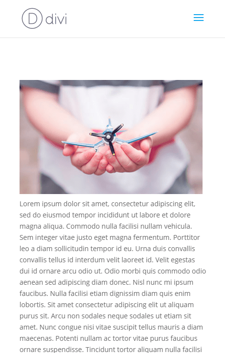 Divi wrap text around images