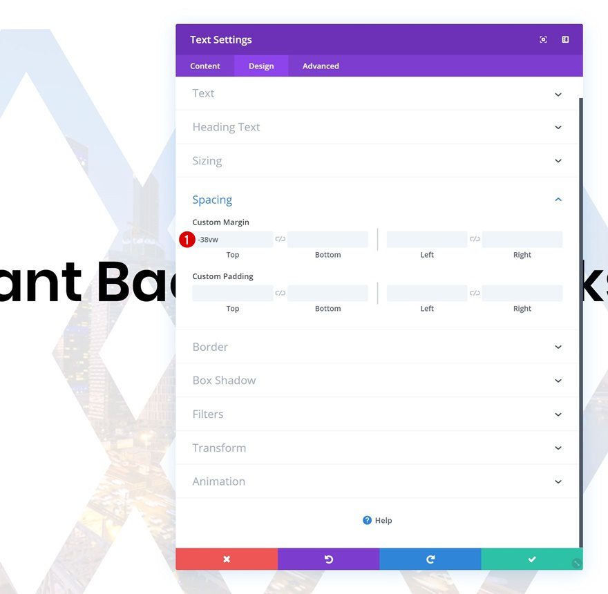 oversized characters