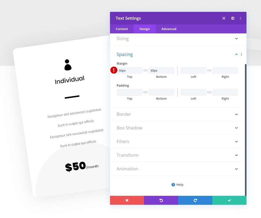 column pricing plans