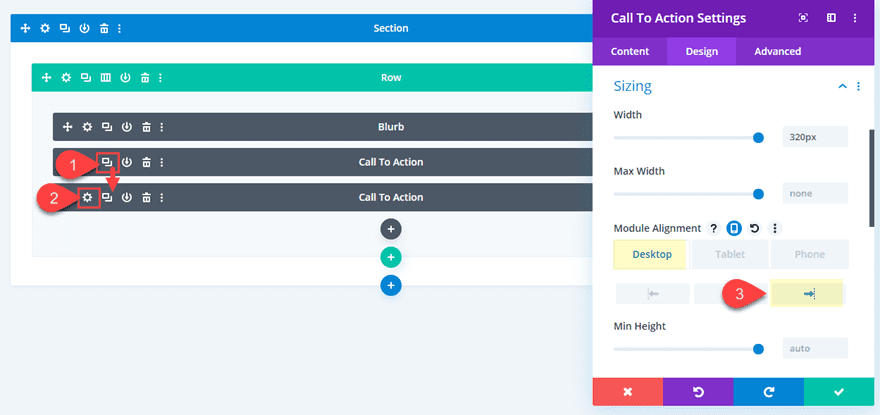 divi pop out service descriptions