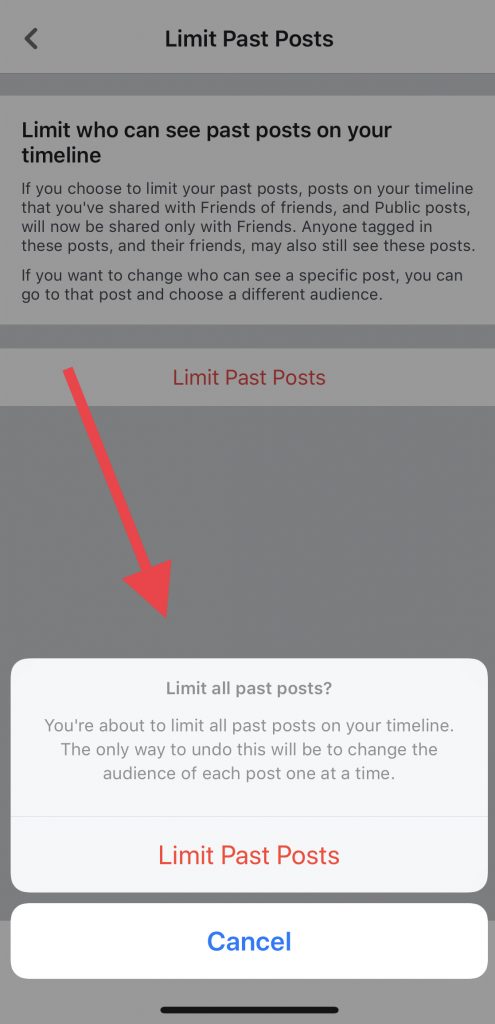 facebook restricted list