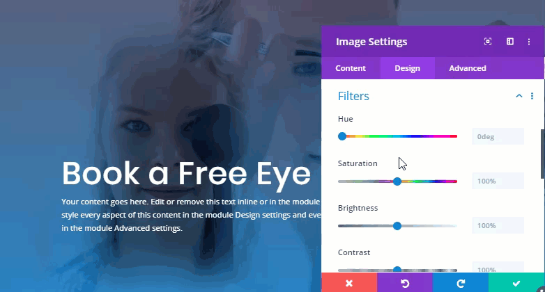 blend images in divi