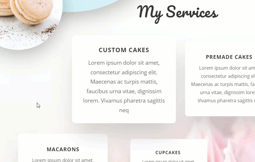 divi change content on hover