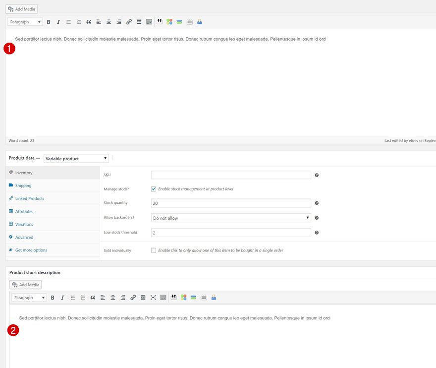 Minimal Product Page