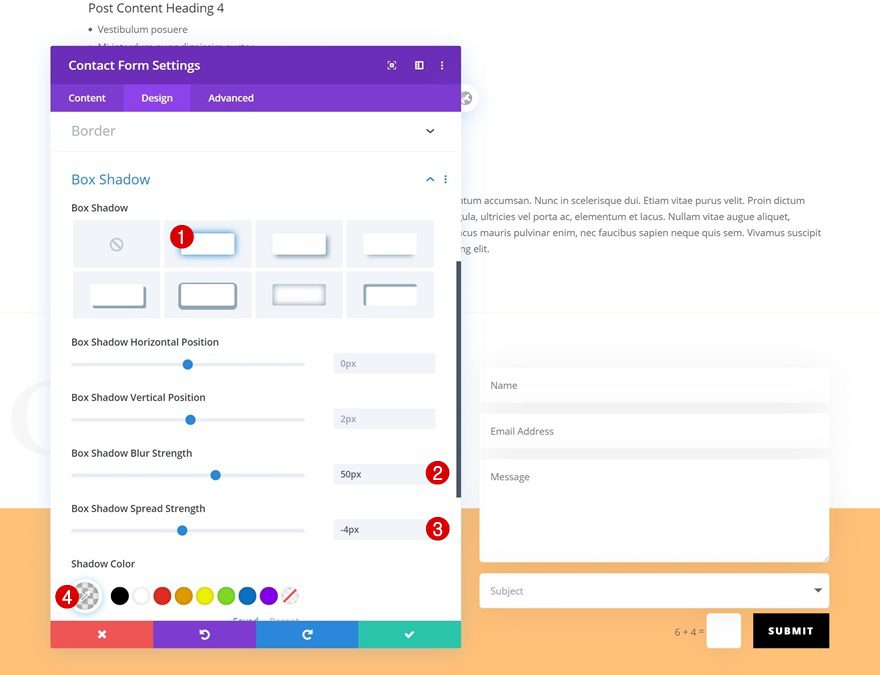 bottom-page contact form