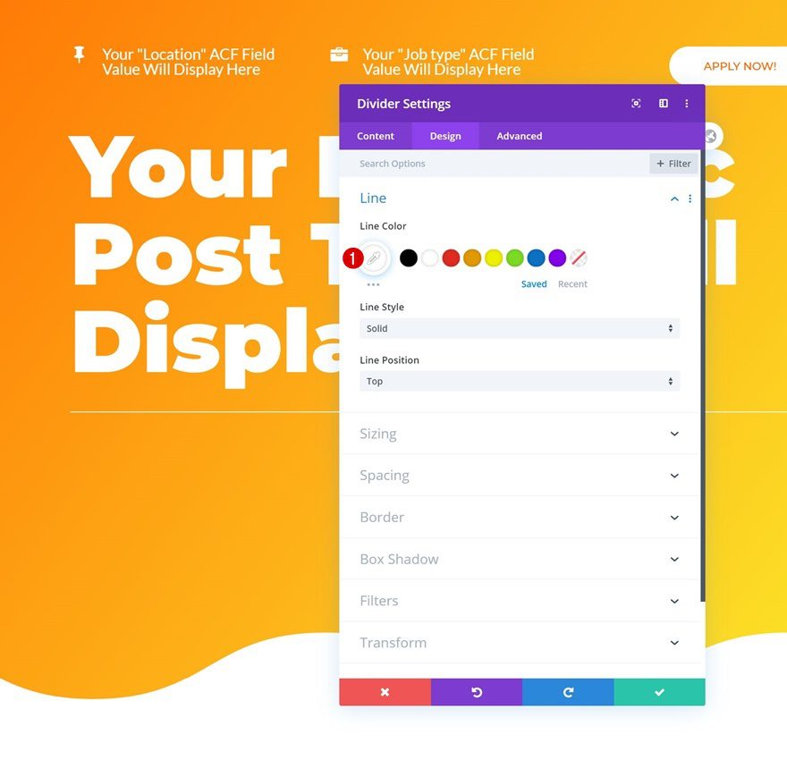 open job position template