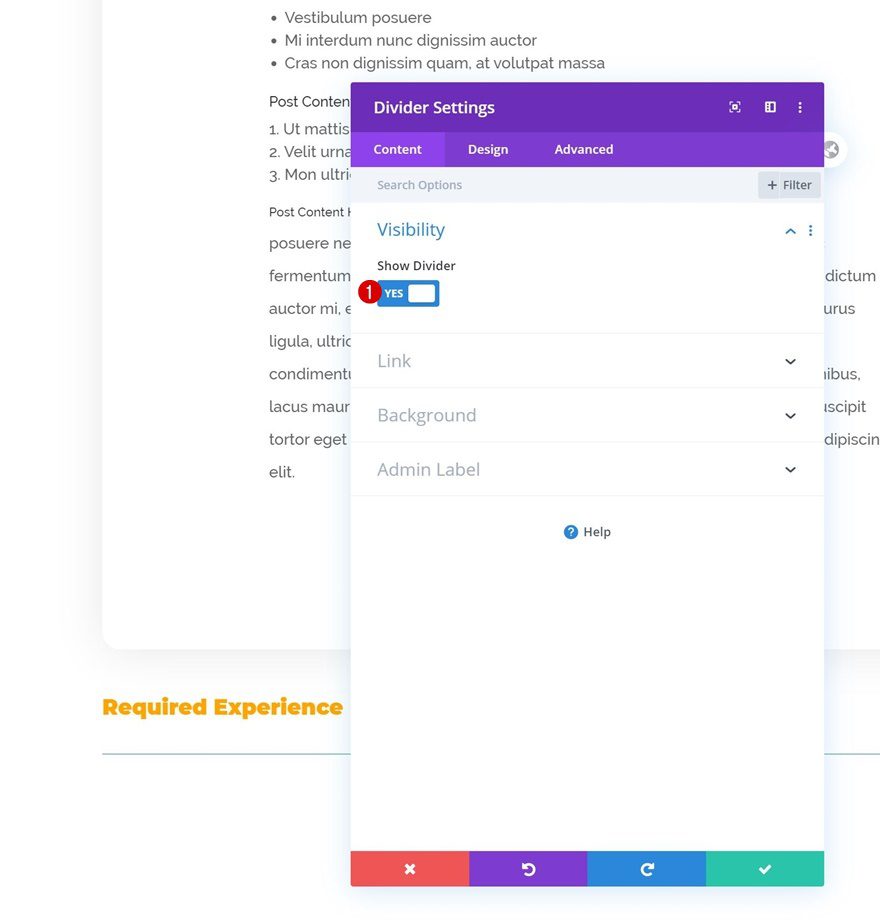 open job position template