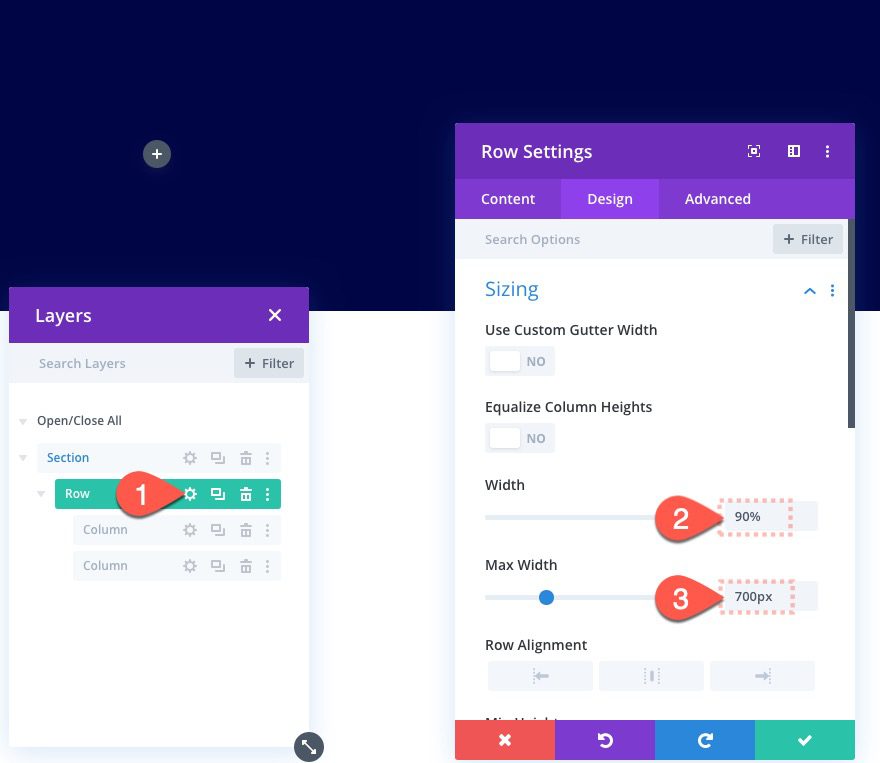 divi bar counters with scroll effects