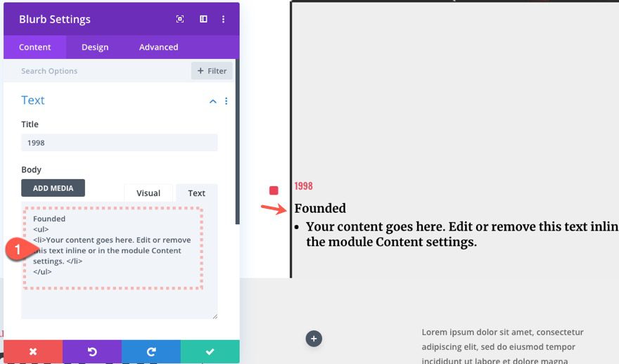 Divi Timeline Layout with Scroll Effects