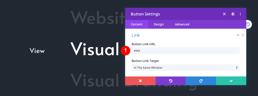 scrollable portfolio navigation list