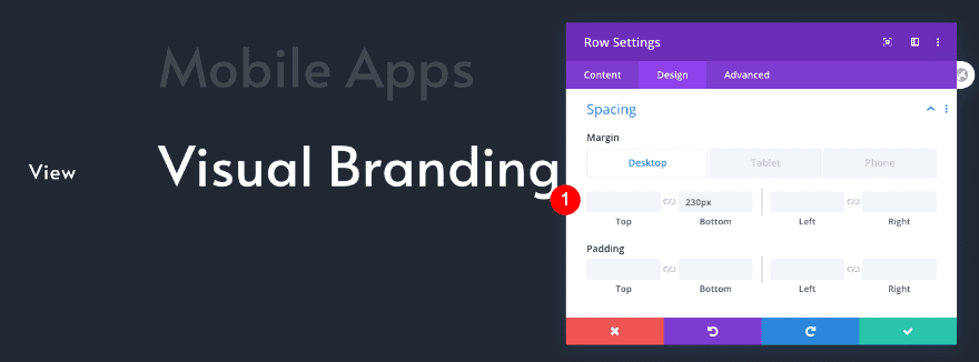 scrollable portfolio navigation list