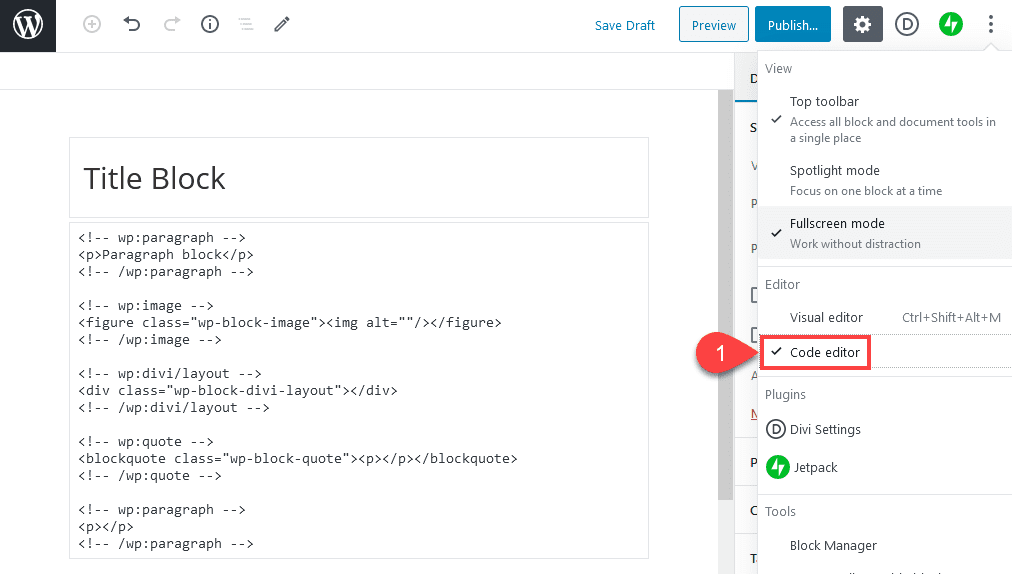 wordpress code editor