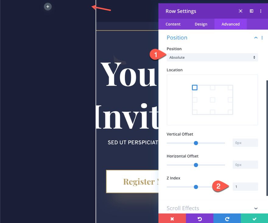 divi sliding push sidebar
