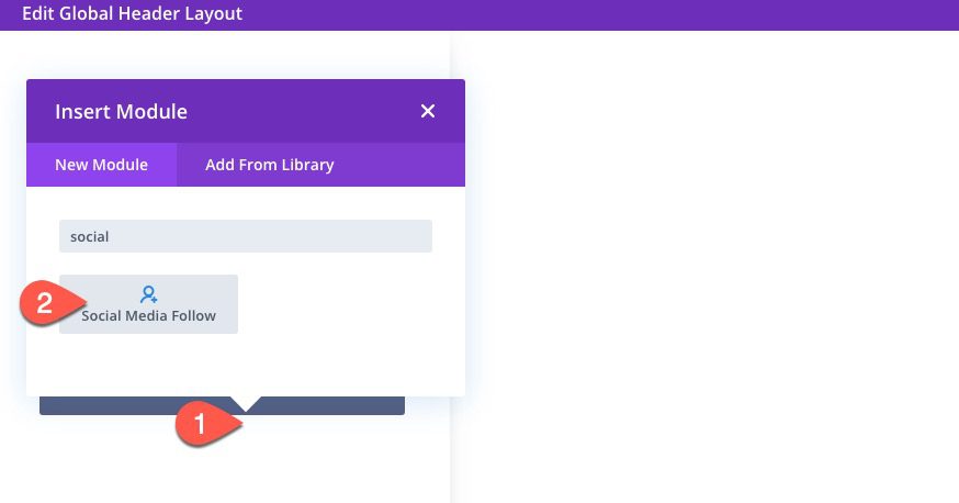 divi vertical navigation menu and header