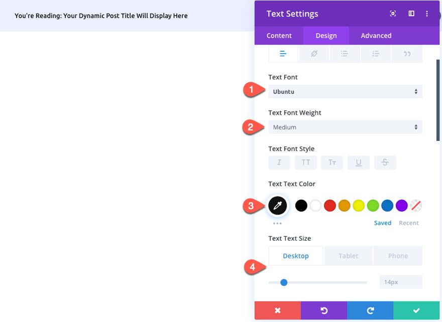 divi dynamic post info bar