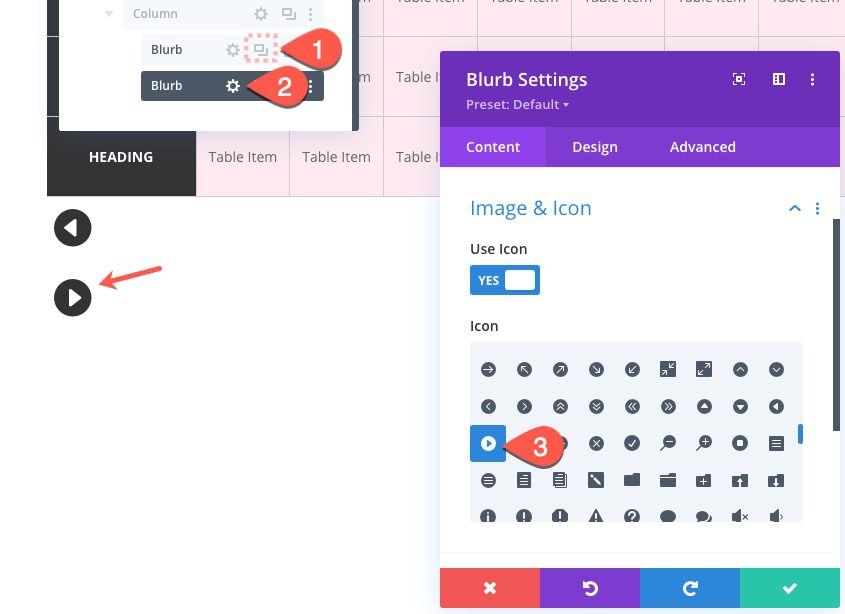 divi table with horizontal scroll