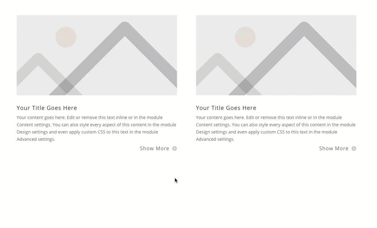 divi show more toggles