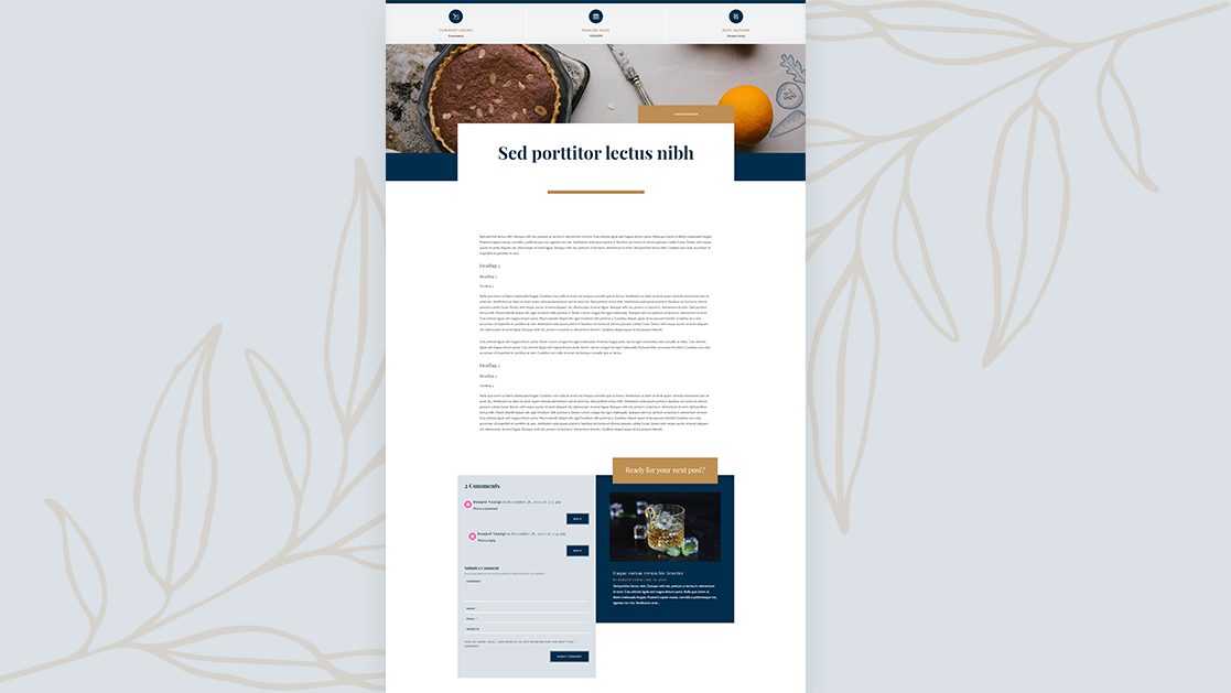 Bistro Blog Post Template