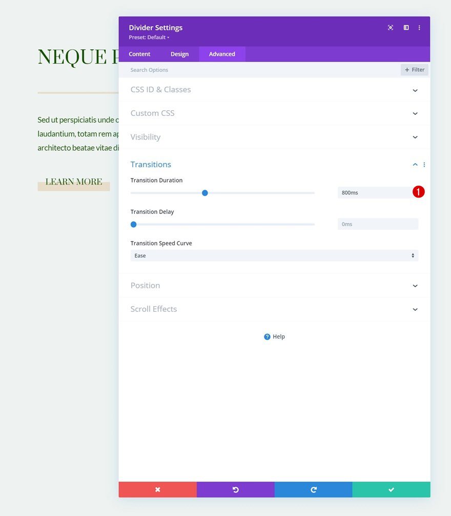 scroll effects and sticky options