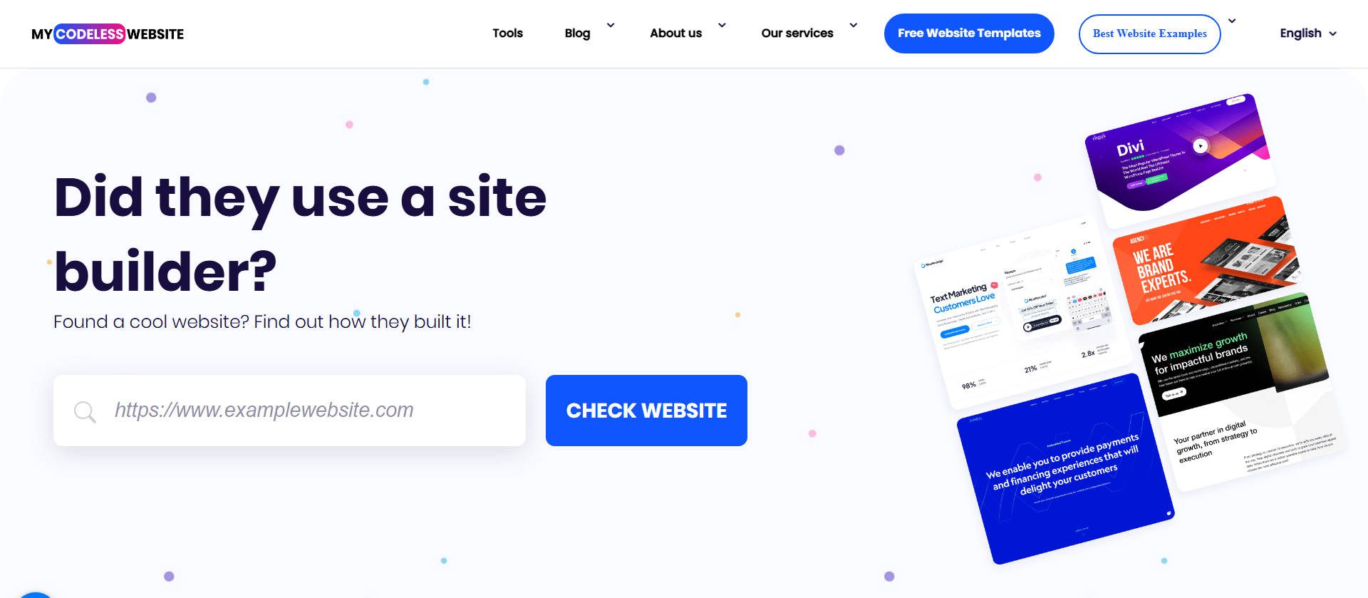 My Codeless Website Homepage - Jan 2026