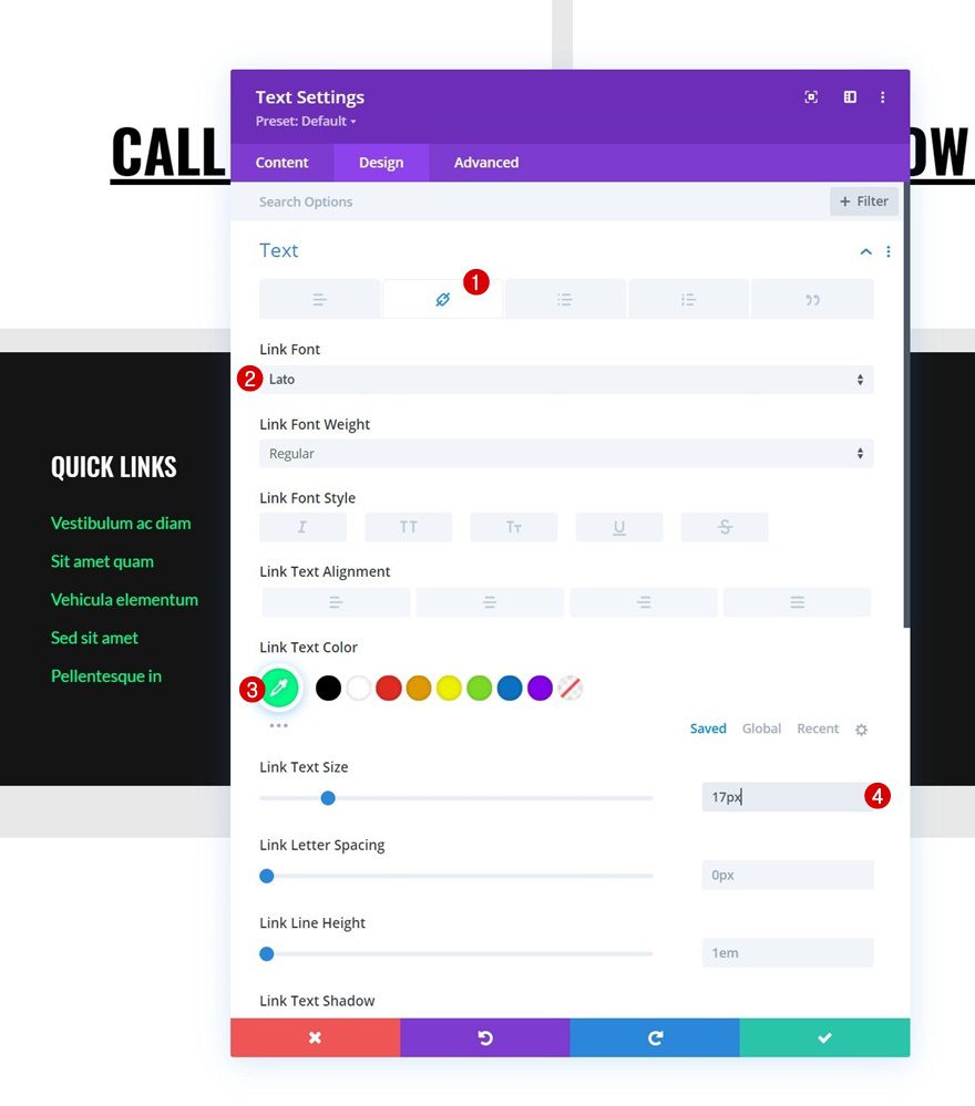 highlight contact details
