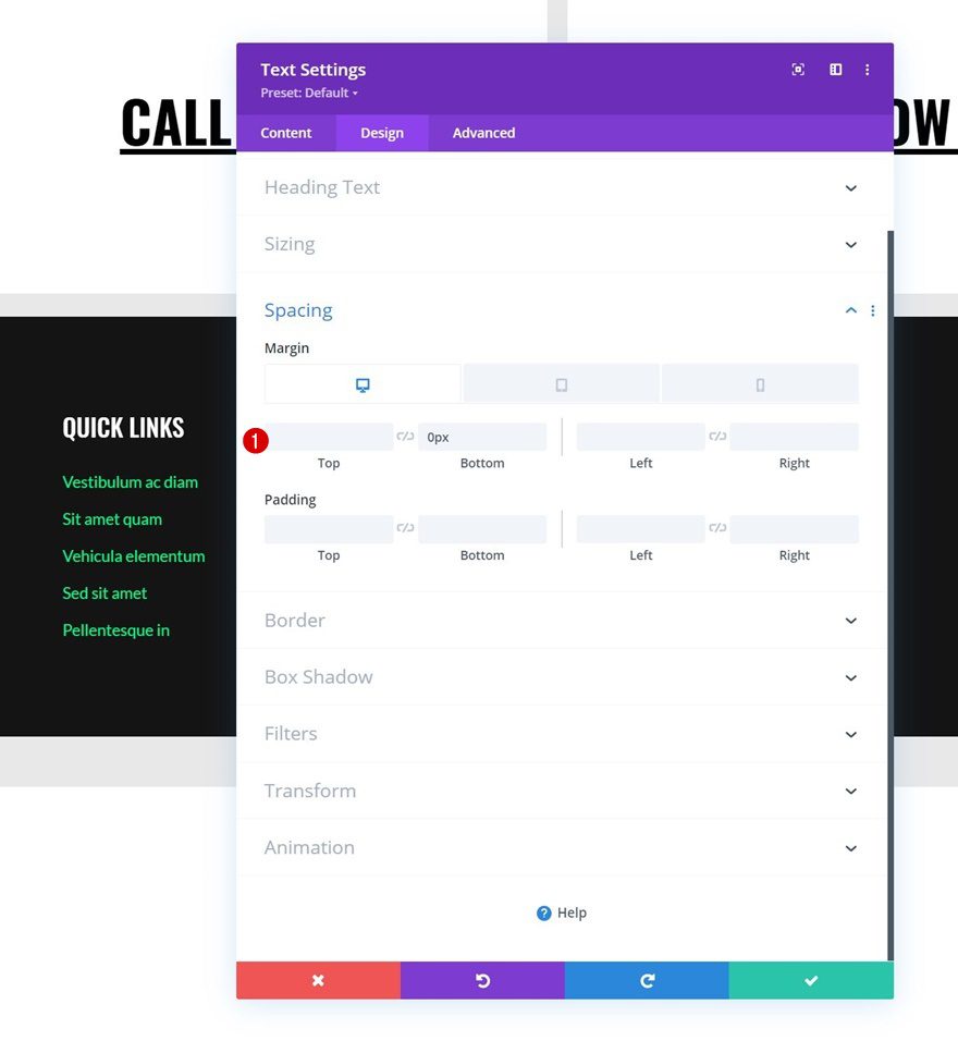 highlight contact details